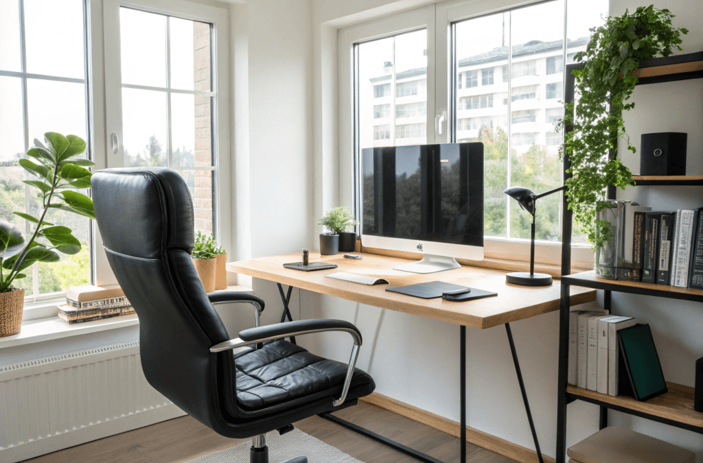 Créer un bureau à domicile ergonomique et fonctionnel : Guide pour un espace de travail optimal